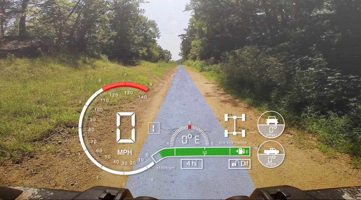 toyota off road hud design